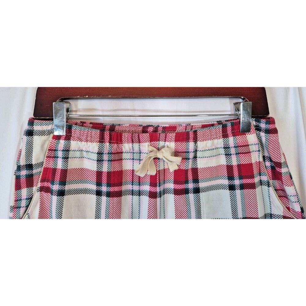 Soma Red Plaid Cotton Blend Pajama Set NWT Small Holiday - Picture 11 of 16